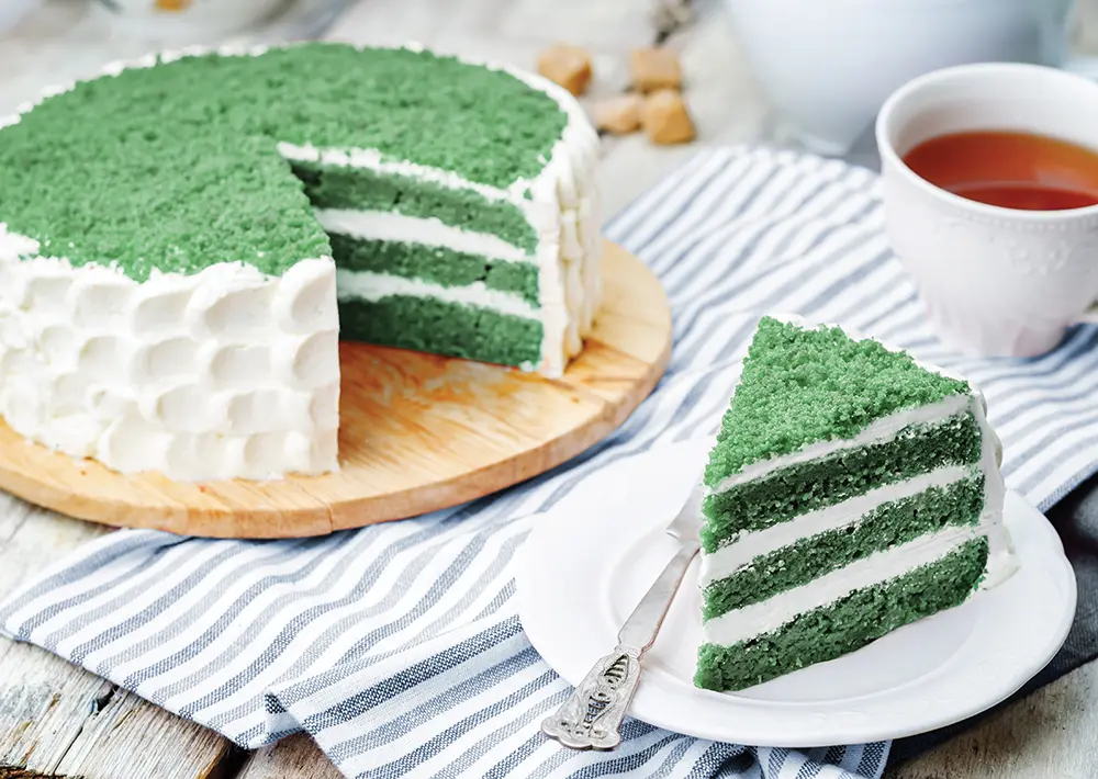 Velvet Cake Green