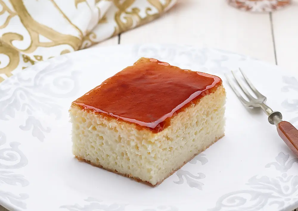 Tres Leches Cake with Caramel Sauce